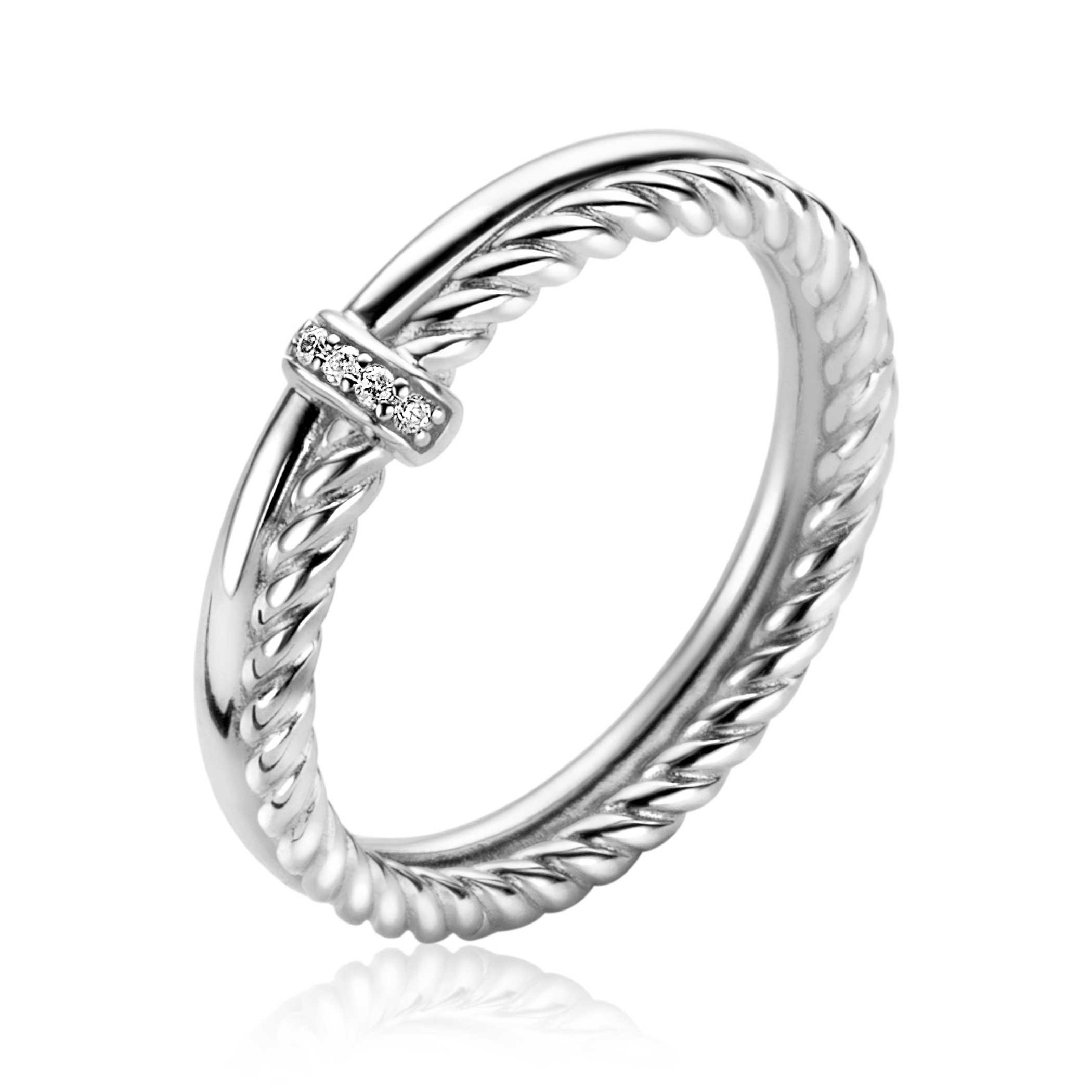 Zinzi zilveren Zinzi ring met zirkonia 