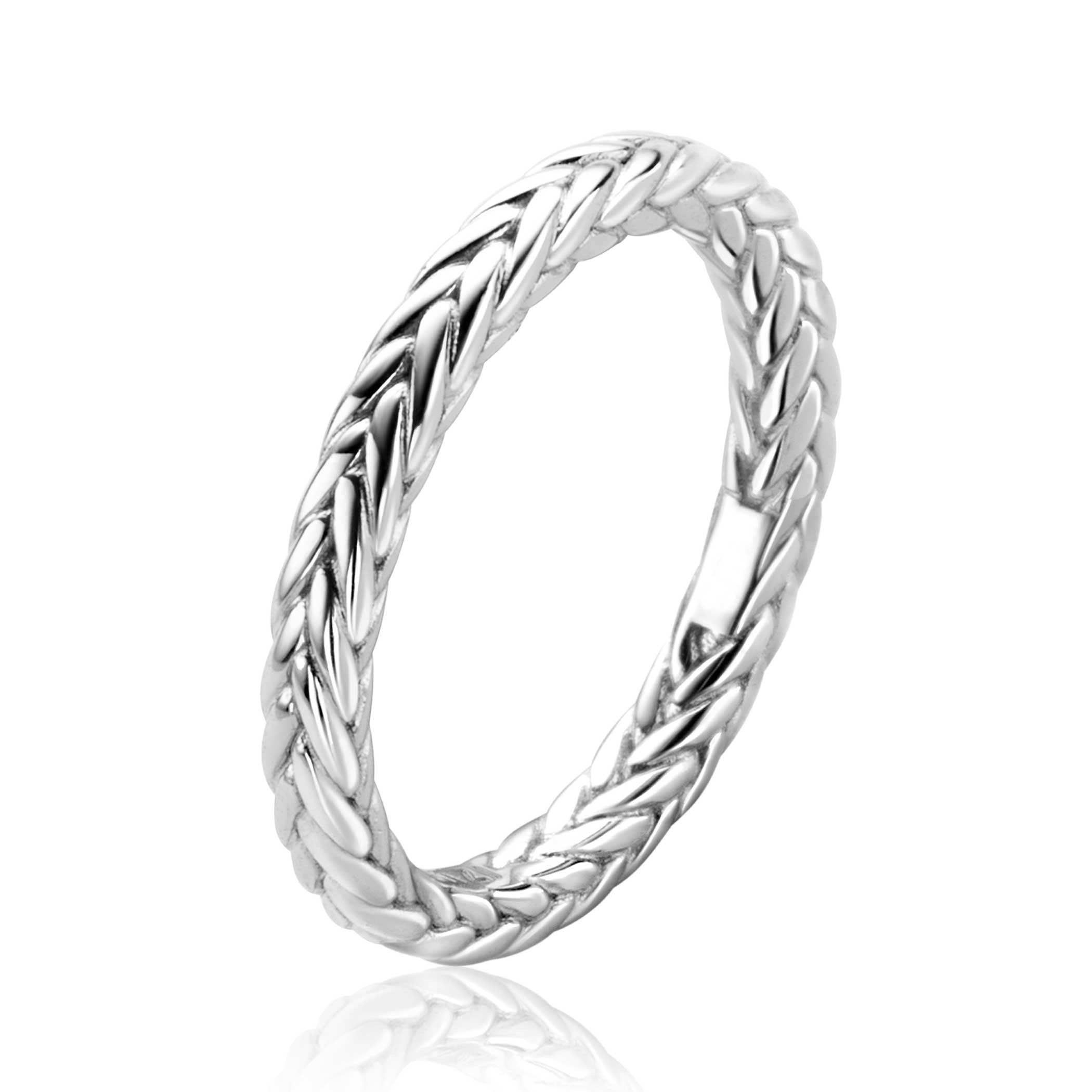 ZINZI zlv. aanschuifring vossestaart 3mm mt.50