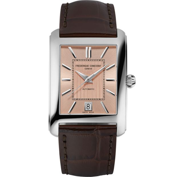 De Frederique Constant Classics Carree Automatic (modelnummer FC-303SAL4C6) is een elegante polshorloge met een klassieke rechthoekige kast. Ideaal voor zowel formele als informele gelegenheden. Combineer het met een net pak of een stijlvolle casual outfit voor een tijdloze uitstraling. De automatische beweging zorgt voor precisie en betrouwbaarheid. Perfect voor de moderne gentleman.