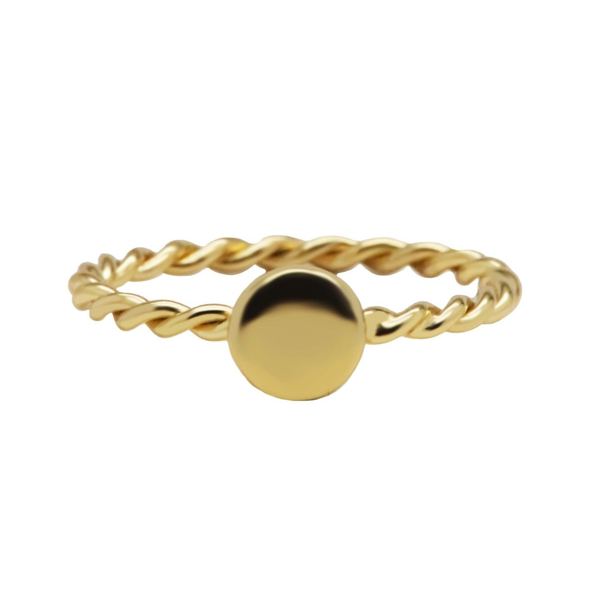 Karma Ring Circle Goldplated 58
