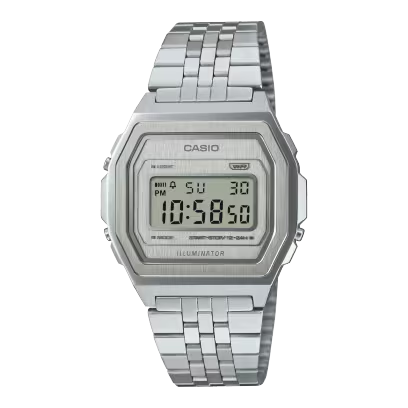 De A1000A-7EF horloge heeft een roestvrijstalen kast, een zilverkleurige band en een handige datumaanduiding. Dit polshorloge is perfect voor zowel dagelijks gebruik als formele gelegenheden. Draag het losjes voor een casual look of strakker voor een elegante uitstraling. Een veelzijdige keuze voor elke garderobe.