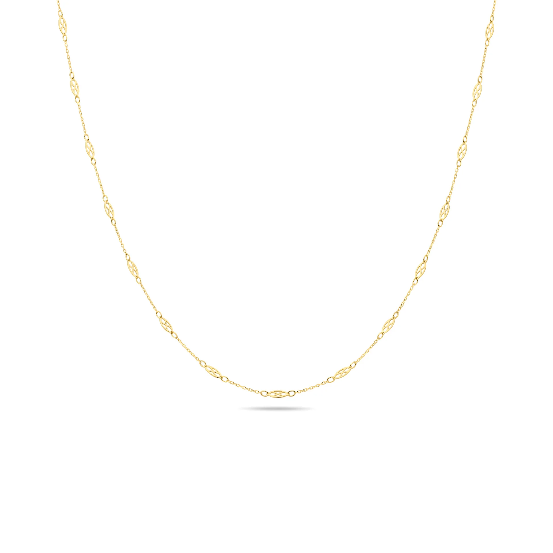 De Joy & Julia 14k gg collier, modelnummer 29614942, van een niet-gespecificeerd merk, is een nieuw juweel met een gewicht van 2,1 gram. Het collier valt in de categorie 'Juweel'. Draag het elegant over een eenvoudig topje of jurkje om de 14k gouden glans optimaal te laten uitkomen. Perfect voor elke stijlvolle gelegenheid.