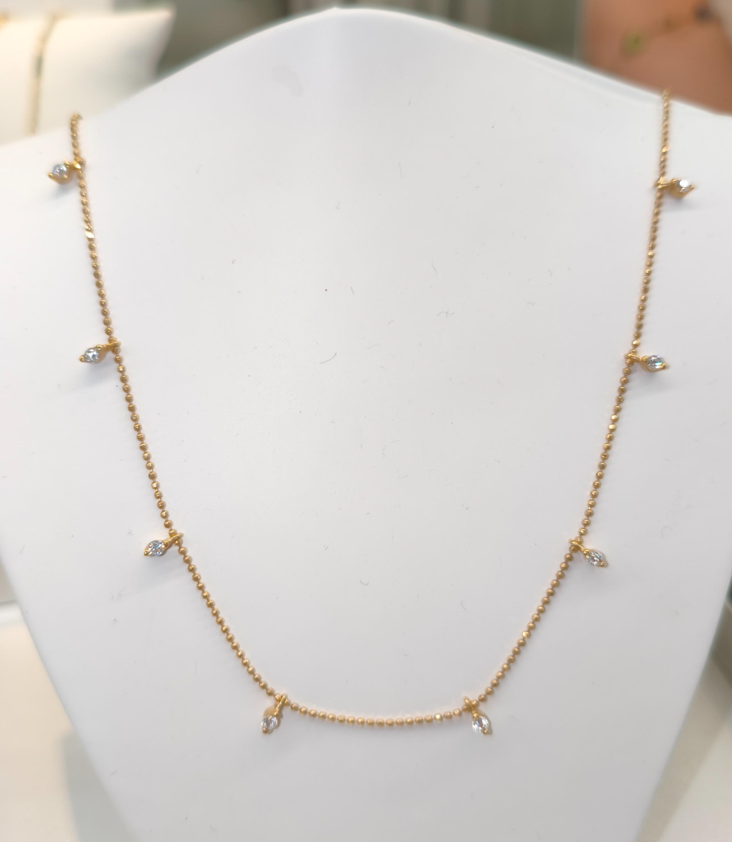 Collier met zirkonia's