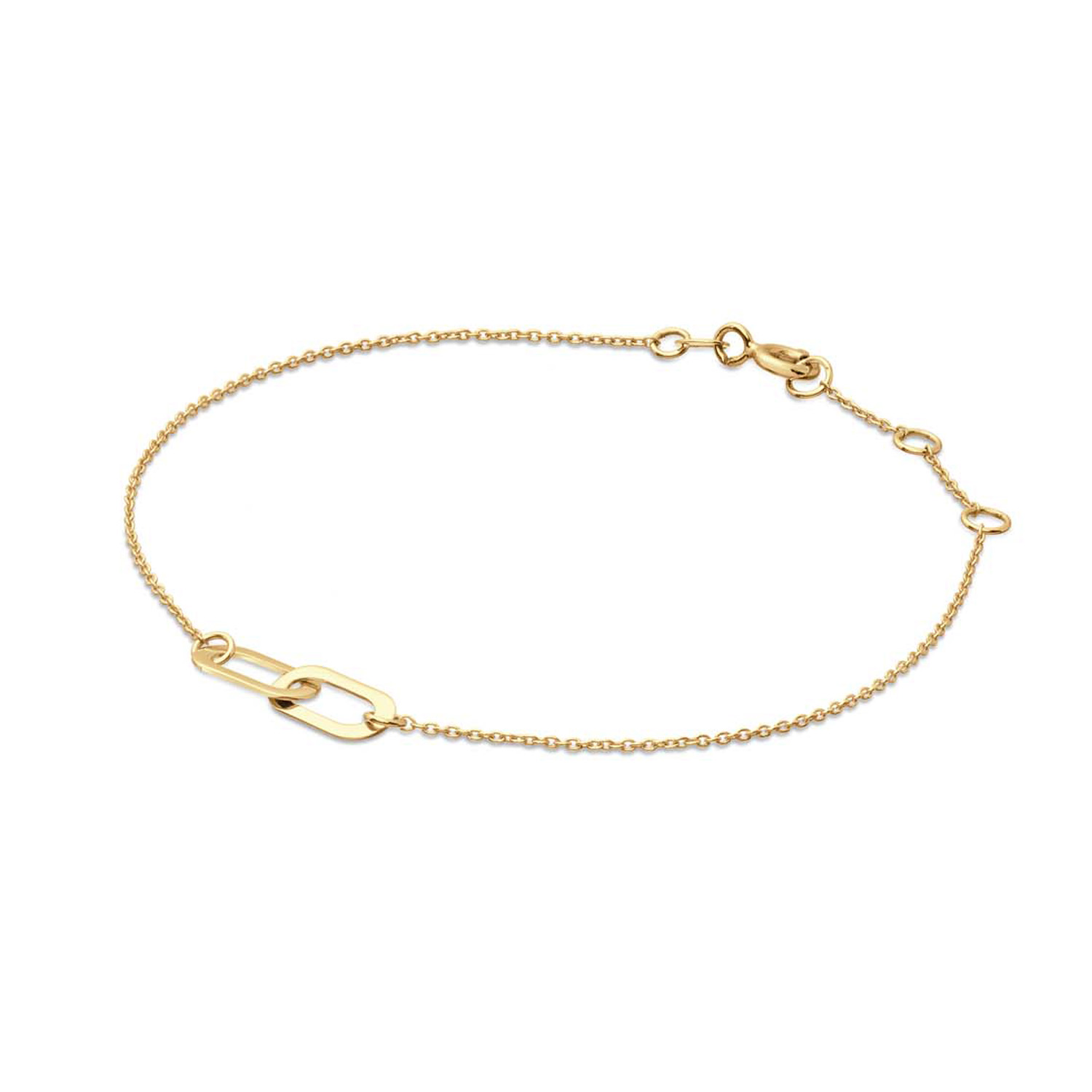 De Cannaregio Bracelet heeft een moderne en tijdloze uitstraling. Gemaakt van 14 karaat goud en de twee goudgele schakels zijn zijn een luxe toevoeging. Combineer jij hem met de Cannaregio Necklace?  

Venetian Diary Als je aan een betoverende stad denkt, waar je kunt verdwalen in smalle straatjes en waar gondels je meenemen langs de mooiste gebouwen en architectuur. Waar op iedere hoek iemand spontaan in een serenade kan uitbarsten. Aan welke stad denk je dan? Juist, het Italiaanse Veneti&euml;. Mysterieus, betoverend en romantisch. Een stad met elegante grachten, prachtige pleinen en kleurrijke mensen. Een stad waar ik mijn hart aan heb verloren. 

Het merk
Jackie is h&eacute;t 14 karaat gouden on trend sieradenmerk. De collecties zijn ge&iuml;nspireerd op de reizen die ik maak, van stedentrips tot exotische oorden. Elk gouden sieraad is helemaal van nu, handgemaakt door Europese goudsmeden en vervaardigd van overwegend gerecycled goud met echte edelstenen en zoetwaterparels. Elke collectie is dan ook met veel liefde en passie samengesteld. Mijn Jackie sieraden zijn de perfecte finishing touch voor iedere outfit!

Specificaties
- Armband
- Materiaal: 14 Karaat - Geelgoud - 585
- Bubbelschakel
- Totale lengte: 18cm