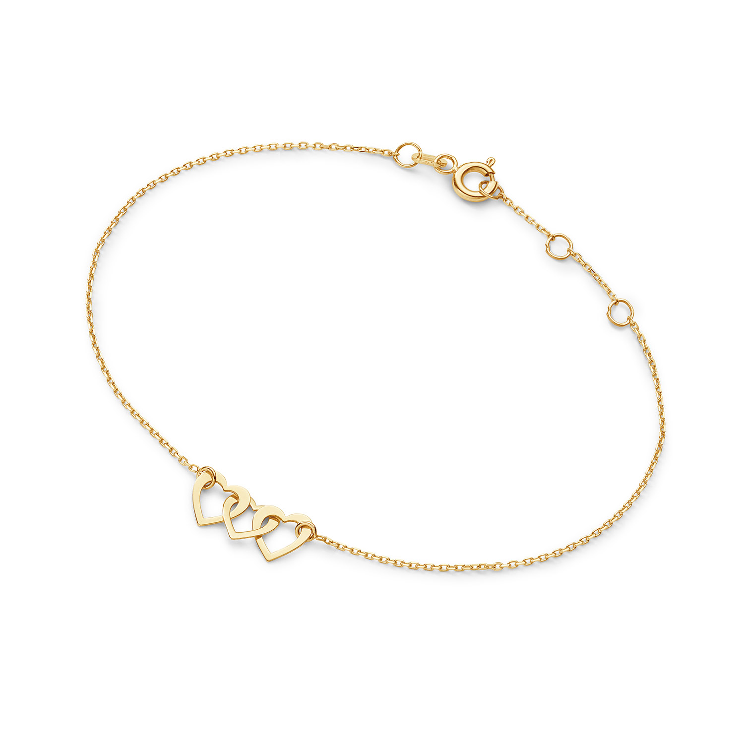 De naam, moving love, zegt het al: een bewegende armband. De drie hangertjes zijn constant in beweging net als de stad Amsterdam. De hartjes zijn ge&iuml;nspireerd op het wapen van Amsterdam.

"Memories from Amsterdam. 
De stad waar de grachten fluisteren, kunst ademt en verhalen overal voelbaar zijn. Voor deze fall/winter collectie liet ik me inspireren door het Amsterdam van toen en nu. Een ode aan 750 jaar stadsglorie &eacute;n 5 jaar Jackie. Elk sieraad, van de verfijnde Vermeer ketting tot de statement Canal Ring vertelt een verhaal. Handgemaakt van gerecycled 14 karaat goud, met echte edelstenen en zoetwaterparels. "

- 14 Karaat Goud
- Armband 18cm