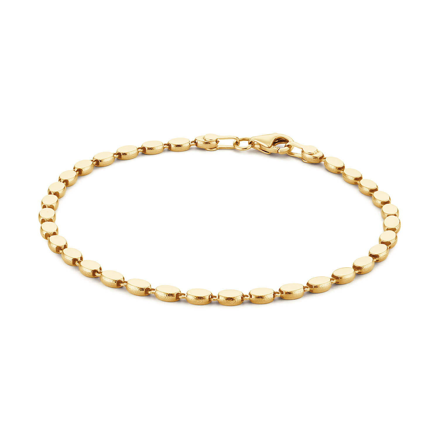 De Bo-Kaap oval armband is gemaakt van verfijnde gouden ovale schakels die subtiel glinsteren bij elke beweging. Een elegant ontwerp vol kracht en harmonie precies zoals de wijk die haar inspireerde.

Cape Town Chronicles
Ontdek Cape Town Chronicles, een 14 karaat gouden sieradencollectie die de ruige schoonheid en warme energie van Kaapstad tot leven brengt. Van de imposante Tafelberg tot het iconische Lion&rsquo;s Head, van de speelse pingu&iuml;ns op Boulders Beach tot het indrukwekkende Kaap de Goede Hoop. Elke plek heeft mij ge&iuml;nspireerd bij het ontwerpen van deze unieke collectie.

Het merk
Jackie is h&eacute;t 14 karaat gouden on trend sieradenmerk. De collecties zijn ge&iuml;nspireerd op de reizen die ik maak, van stedentrips tot exotische oorden. Elk gouden sieraad is helemaal van nu, handgemaakt door Europese goudsmeden en vervaardigd van overwegend gerecycled goud met echte edelstenen en zoetwaterparels. Elke collectie is dan ook met veel liefde en passie samengesteld. Mijn Jackie sieraden zijn de perfecte finishing touch voor iedere outfit!

Specificaties
- Bracelet
- Materiaal: 14 Karaat - Geelgoud - 585
- Ovaal
- 18cm