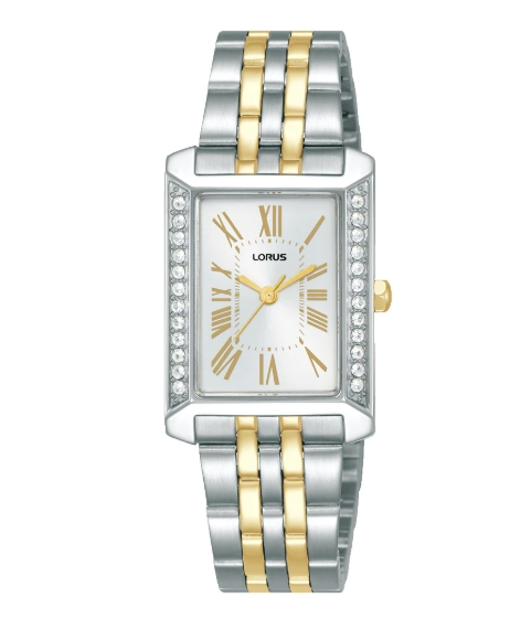 De Lorus dameshorloge RG235YX9 beschikt over een elegant bicolor armbandontwerp en een witte analoge wijzerplaat. Dit stijlvolle uurwerk past perfect bij zowel formele als casual outfits. Draag het losjes voor een casual look of strak voor een verfijnde uitstraling. Ideaal als dagelijks accessoire, benadrukt het minimalisme met een vleugje klasse. Een must-have voor elke garderobe.