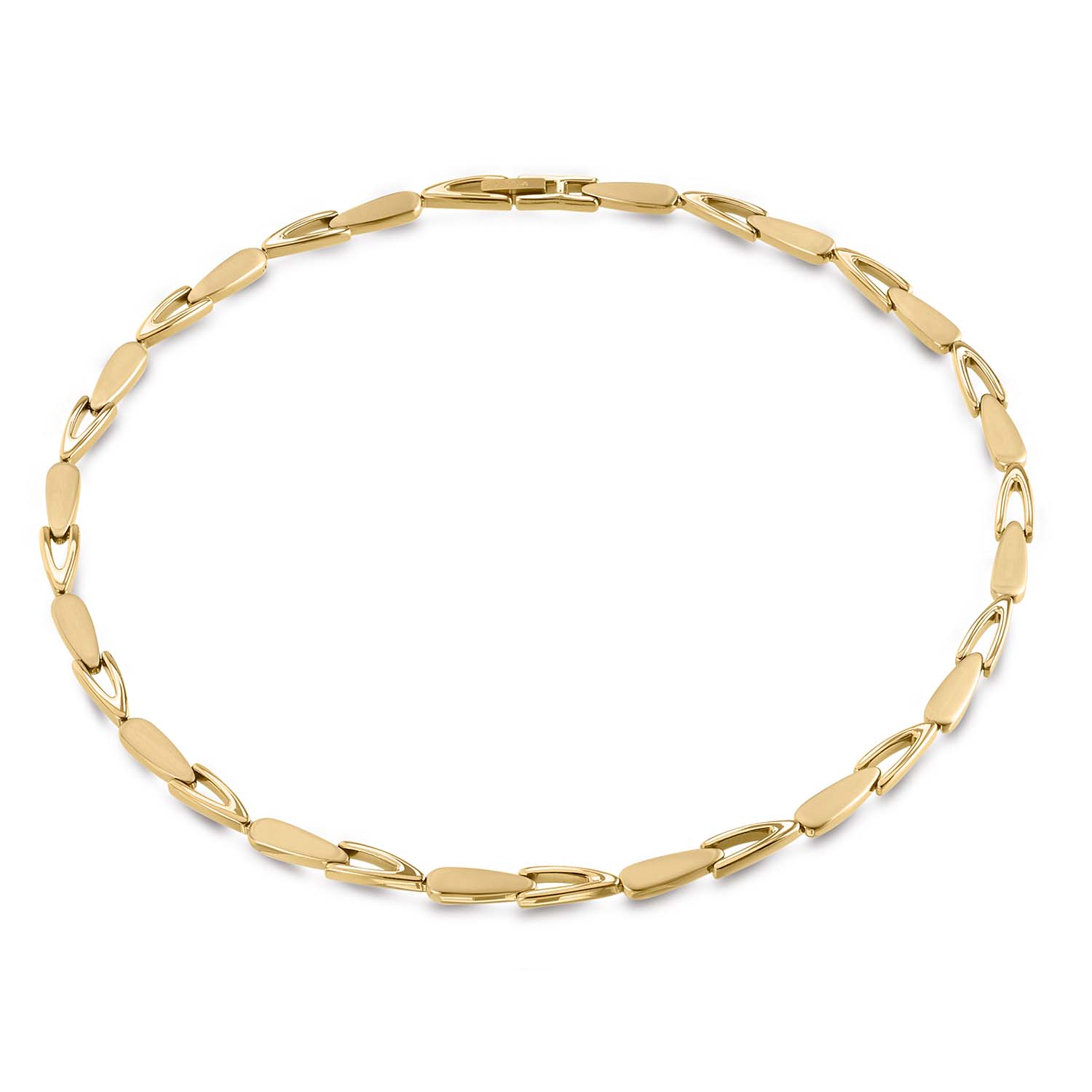 Boccia Titanium 08039-03
Deze goudkleurige ketting van Boccia Titanium heeft glanzende accenten. De ketting is 45cm lang. Combineer de ketting met andere sieraden van Boccia Titanium en cre&euml;er een eigen look.

HET MERK
Boccia Titanium is het titanium merk van Nederland, dat zijn oorsprong in Duitsland vindt en is opgericht in het jaar 1992. Ontwikkeld door internationale ontwerpers. Alle titanium componenten van de BOCCIA TITANIUM collectie zijn gemaakt van 99,7% puur titanium; het bijzondere materiaal. Het is licht in gewicht, neemt de temperatuur van de huid aan en is zeer huidvriendelijk. Bovendien is het corrosie- en temperatuurbestendig.

SPECIFICATIES
- Puur titanium
- Klapsluiting
- Gematteerd met glanzende accenten
- 45cm