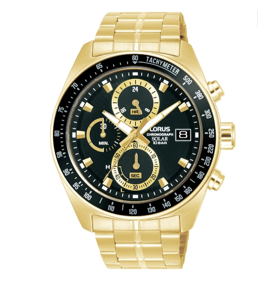 De LORUS MENS SOLAR CHRONOGRAPH DOUBLE BRACELET, model RZ622AX9, is een horloge met een zonne-energie aangedreven chronograaf. Voorzien van een dubbele armband, biedt het zowel stijl als comfort voor dagelijks gebruik. Draag het strak om de pols voor een verfijnde look die overal past, van kantoor tot avonduitjes.