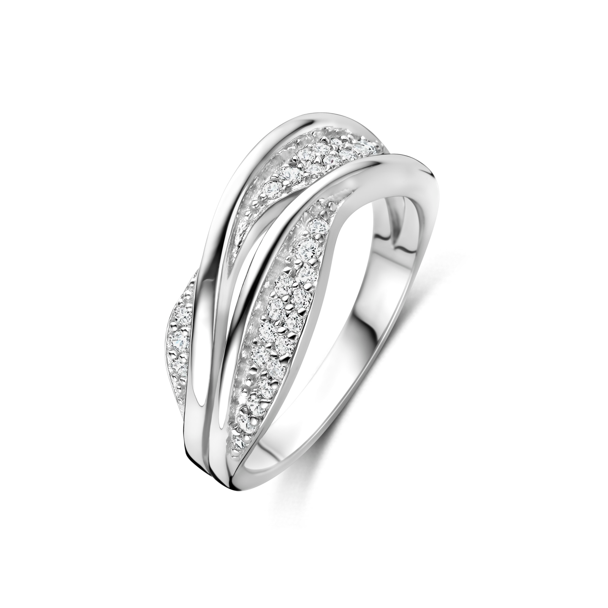Ring met zirkonias in maat 56 (17,75)