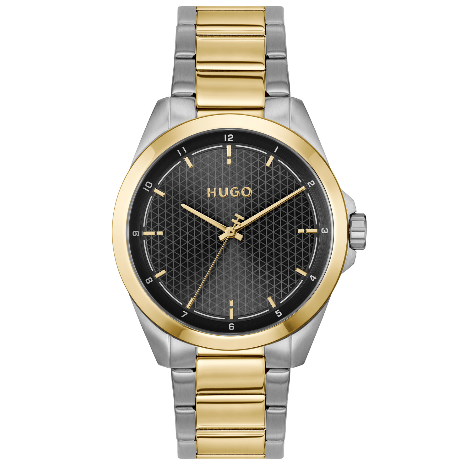 HUGO #SEAM HU1530452 Herenhorloge 41mm
Dit Hugo herenhorloge HU1530452 straalt klasse en minimalisme uit. De bicolor stalen kast zorgt voor een elegante en tijdloze uitstraling, perfect passend bij zowel formele als casual outfits. Het model maakt dit horloge tot een veelzijdig accessoire voor elke gelegenheid. De mat glanzende bicolor stalen schakelband geeft het horloge een luxe en comfortabele pasvorm. Het herenhorloge heeft een zwarte bewerkte wijzerplaat, een mineraalglas, een doorsnee van 41mm en is 3ATM.

HET MERK:
HUGO BOSS is afgestemd op levensstijlen waar het gaat om kwaliteit en precisie. Het wereldwijde fashionlabel is verdeeld in twee merken: BOSS en HUGO. Het merk HUGO presenteert eigentijdse en vooruitstrevende designs volgens de laatste fashion trends waarmee mensen worden gestimuleerd om zichzelf te zijn. Scherp maatwerk en casual horloges gecombineerd met een progressieve attitude. HUGO horloges zijn er voor de urban en ruimdenkende man die de leiding durft te nemen. De enige regel van de HUGO-man als het om stijl gaat: zijn authentieke zelf en niets anders.

Maak kennis met de nieuwe horlogecollectie van HUGO.

SPECIFICATIES:
- Mineraalglas
- Ronde kast, &Oslash; 41mm
- Stalen horlogekast
- Zwarte wijzerplaat
- Stalen bicolor schakelband
- 3ATM