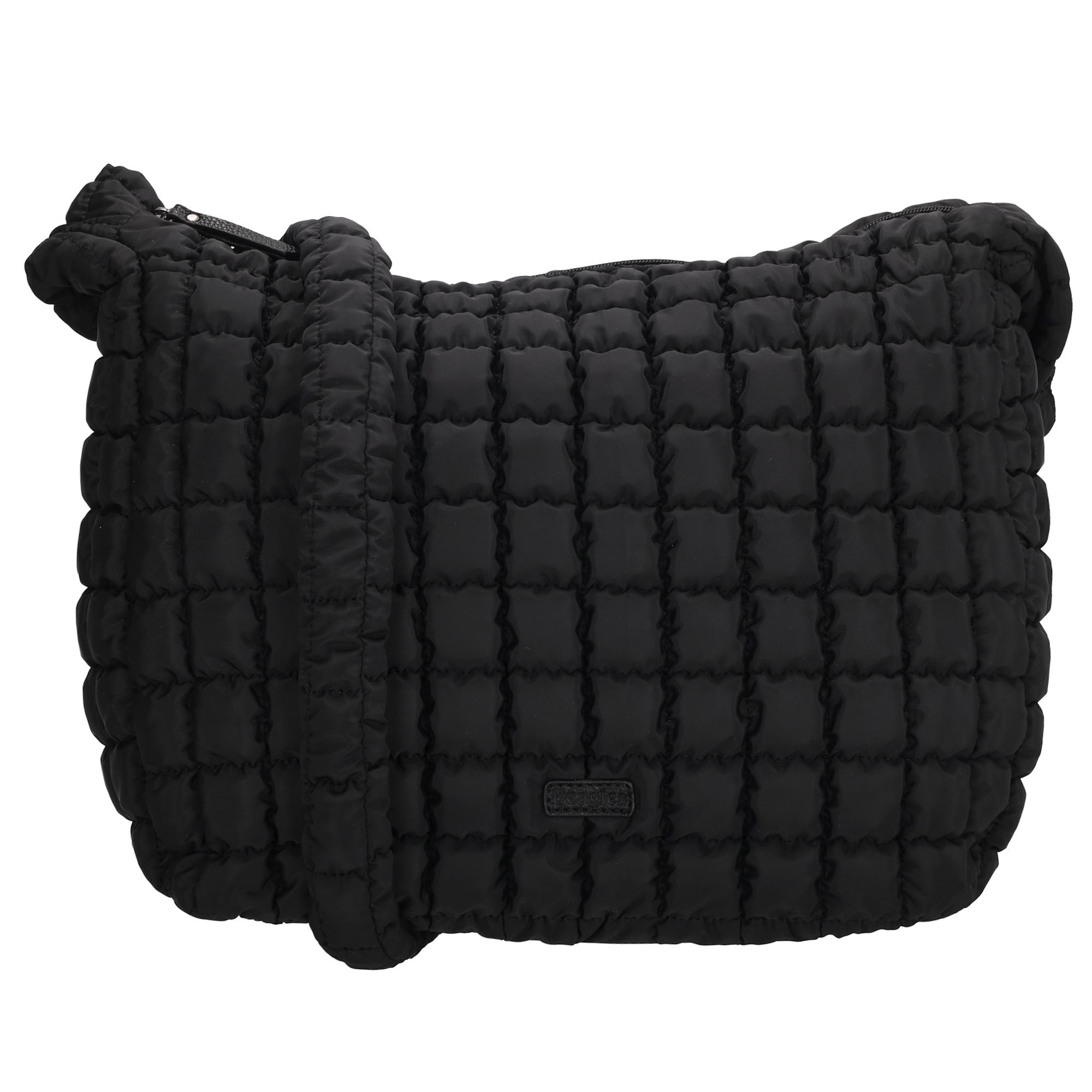 De Beagles Valencia Schoudertas is een trendy en praktische tas met een moderne puffy uitstraling. Deze uitvoering is ontworpen als schoudertas met een comfortabele verstelbare schouderband. De tas is gemaakt van stevig en lichtgewicht nylon materiaal wat zorgt voor een prettig draagcomfort en een eigentijdse look. Dankzij het functionele formaat is deze tas ideaal voor dagelijks gebruik.

Binnenin is de tas voorzien van twee insteekvakken en een ritssluiting voor een overzichtelijke en veilige opbergruimte. Aan de achterkant bevindt zich een extra ritsvak, handig voor spullen die je snel bij de hand wilt hebben.

Kenmerken:

Schoudertas met verstelbare schouderband
Gemaakt van stevig nylon materiaal
Binnenzijde met twee insteekvakken en ritssluiting
Achterkant met extra ritsvak
Zachte puffy uitstraling