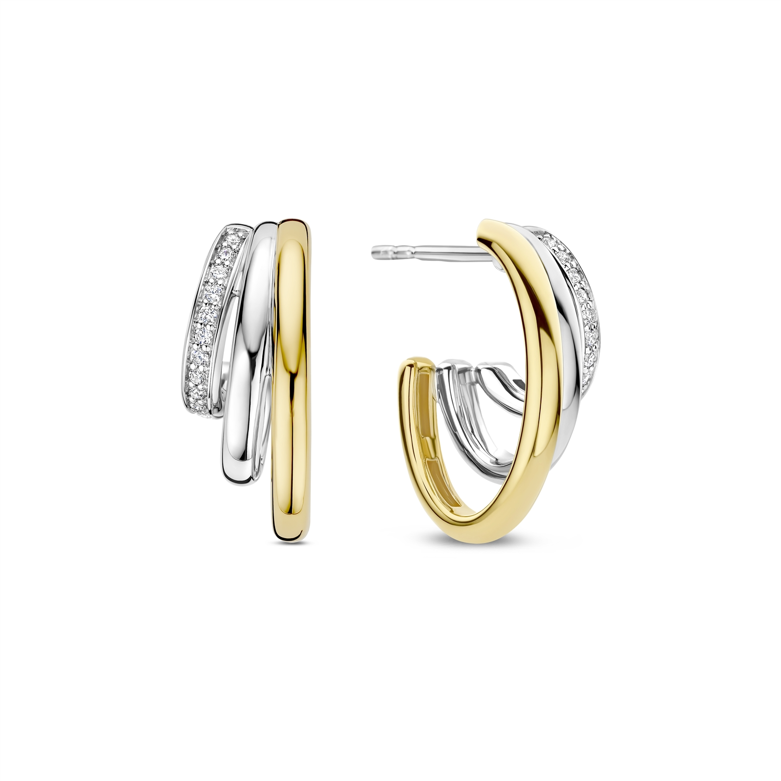 Dit zijn oorringen van het merk Ti Sento Milano.