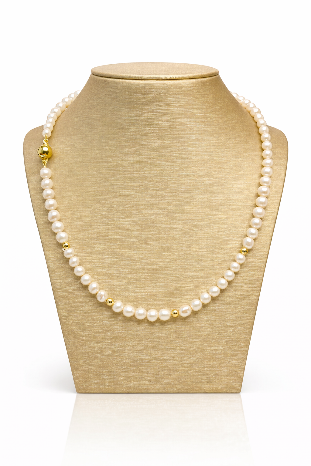 Zoetwater Parelcollier 45 cm handgemaakt | Eigen Collectie