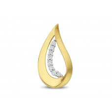 18 kt gouden hanger met zirkonium
21,9 mm x 11.5 mm
Bijhorende ring en oorstekers ook verkrijgbaar
De prijs kan vari&euml;ren naargelang de goudprijs