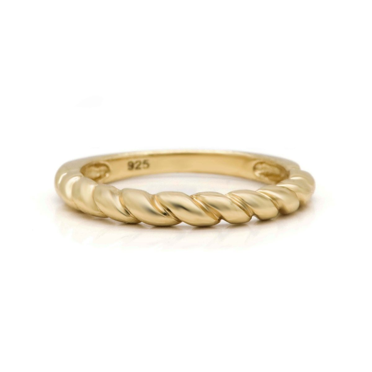 Karma Ring Twisted Goldplated 48
