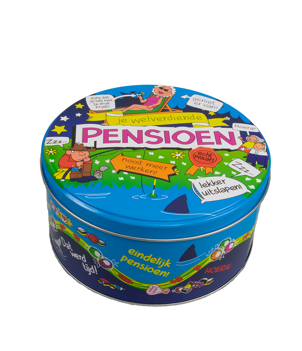 De snoeptrommels van Paper Dreams zijn een vrolijke toevoeging voor jouw winkel. Deze grappige snoeptrommel - pensioen is gemaakt van metaal met daarop een leuke cartoontekening en de vrolijke kleuren zorgen ervoor dat de snoeptrommel goed opvalt