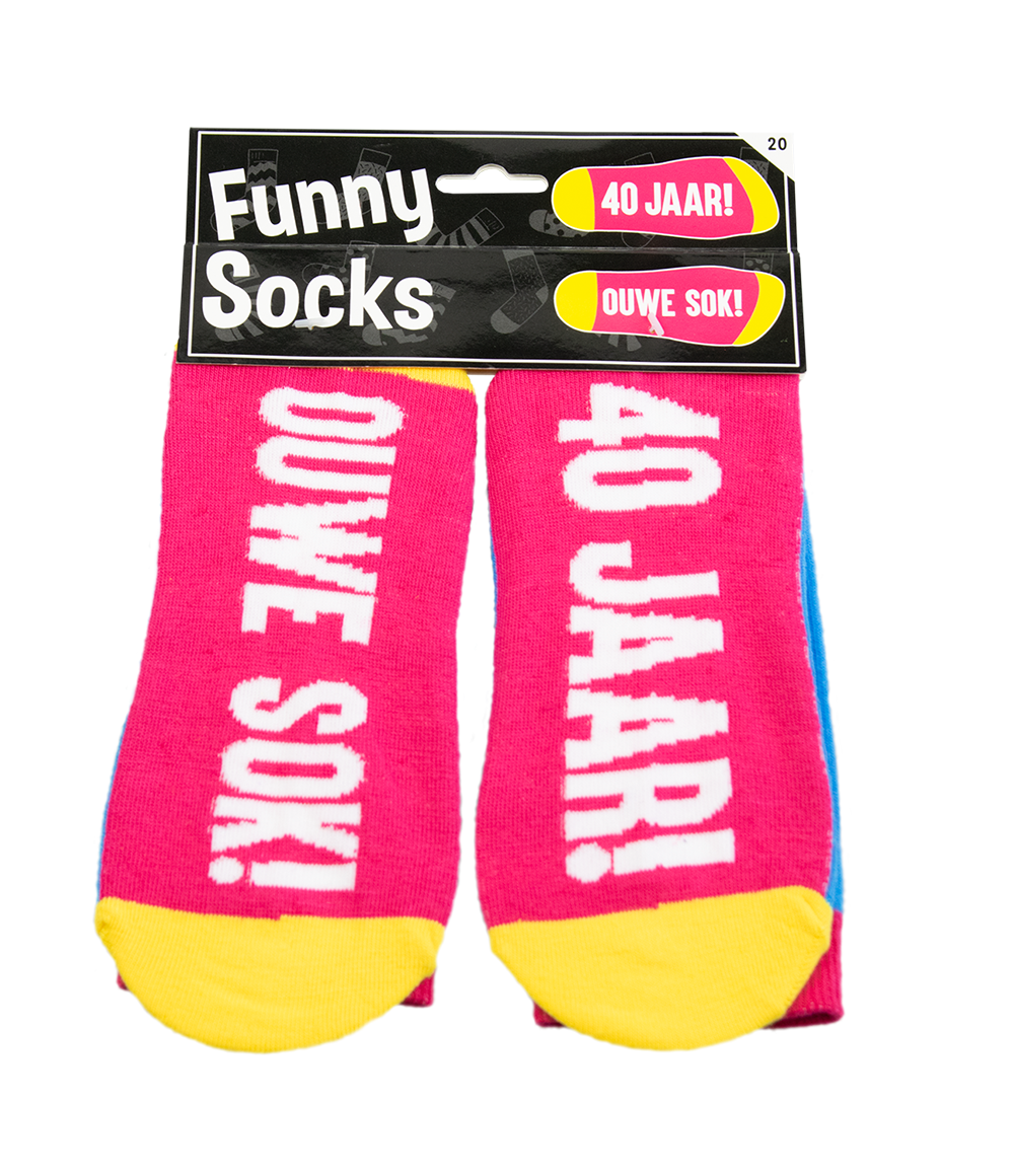 Al onze grappige sokken zijn voorzien van ludieke teksten, zodat ze naast een praktische functie ook een feestje zijn om te dragen. Ze zijn gemaakt van katoen en hebben de maat 'one size fits most'.