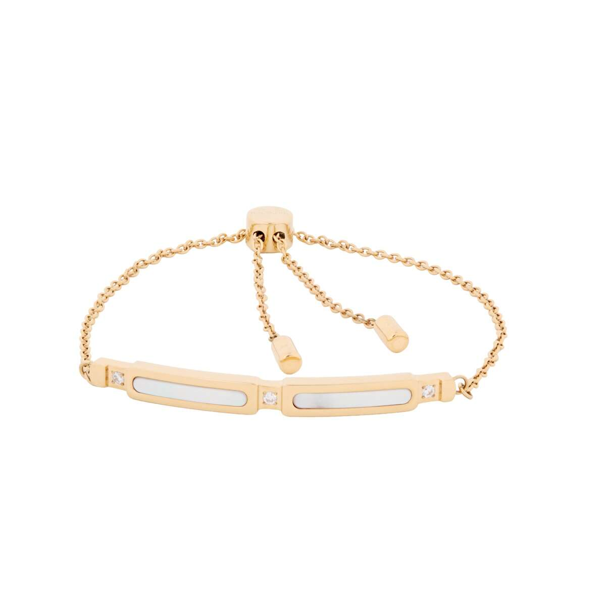 Schitterend parelmoer en elegant goud kenmerken onze Campania damesarmband, vernoemd naar de dromerige Italiaanse regio rond Amalfi, Capri en Napels.

Vind jouw perfecte accessoire met onze armband van witte parelmoer en echt verguld roestvrij staal en beleef onvergetelijke momenten die je een leven lang bijblijven.