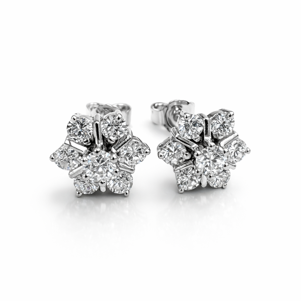 Witgouden oorstekers 0.52crt G/VVS | 20260227-6