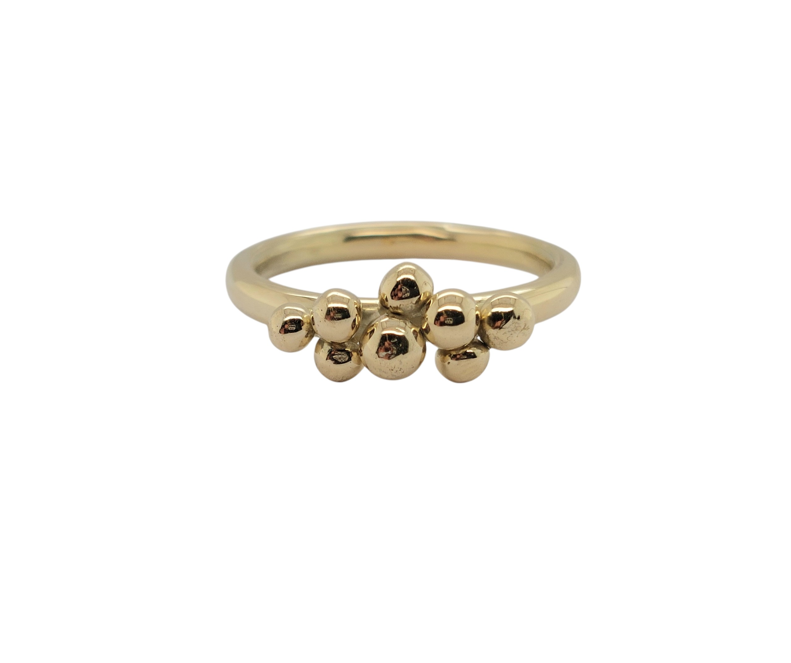 14kt gouden ring met 8 balletjes uit de collectie Bubbles