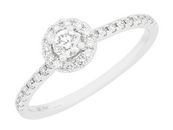 Ring in geelgoud met briljant, solitaire model met op de band ook
briljant gezet. De middensteen is een diaman van .10 ct + de steentjes op de band zijn in totaal .16 ct.