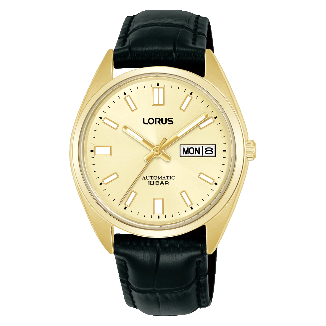 LORUS MENS AUTO BLACK LEATHER WATCH RL436CX9 is een stijlvolle herenhorloge met een automatische beweging. Het beschikt over een elegant zwart lederen bandje, ideaal voor dagelijks gebruik of speciale gelegenheden. Beste manier om te dragen: om de pols als een polshorloge, passend bij zowel formele als casual outfits. Perfect voor elke moderne man.
