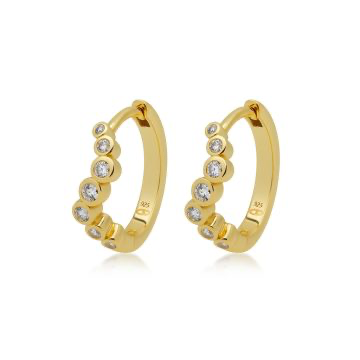 Karma oorbellen Zirconia Ora 14mm 