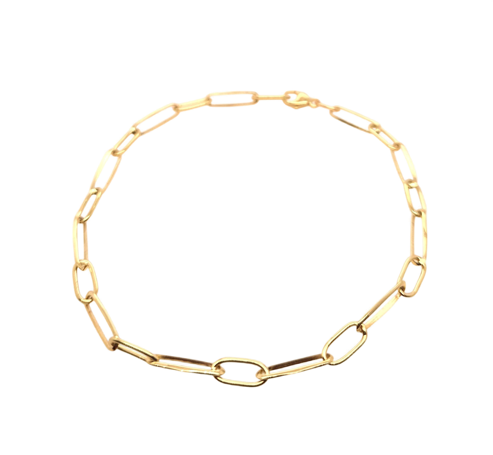 14 krt gouden closed for ever armband met cartierhaak.