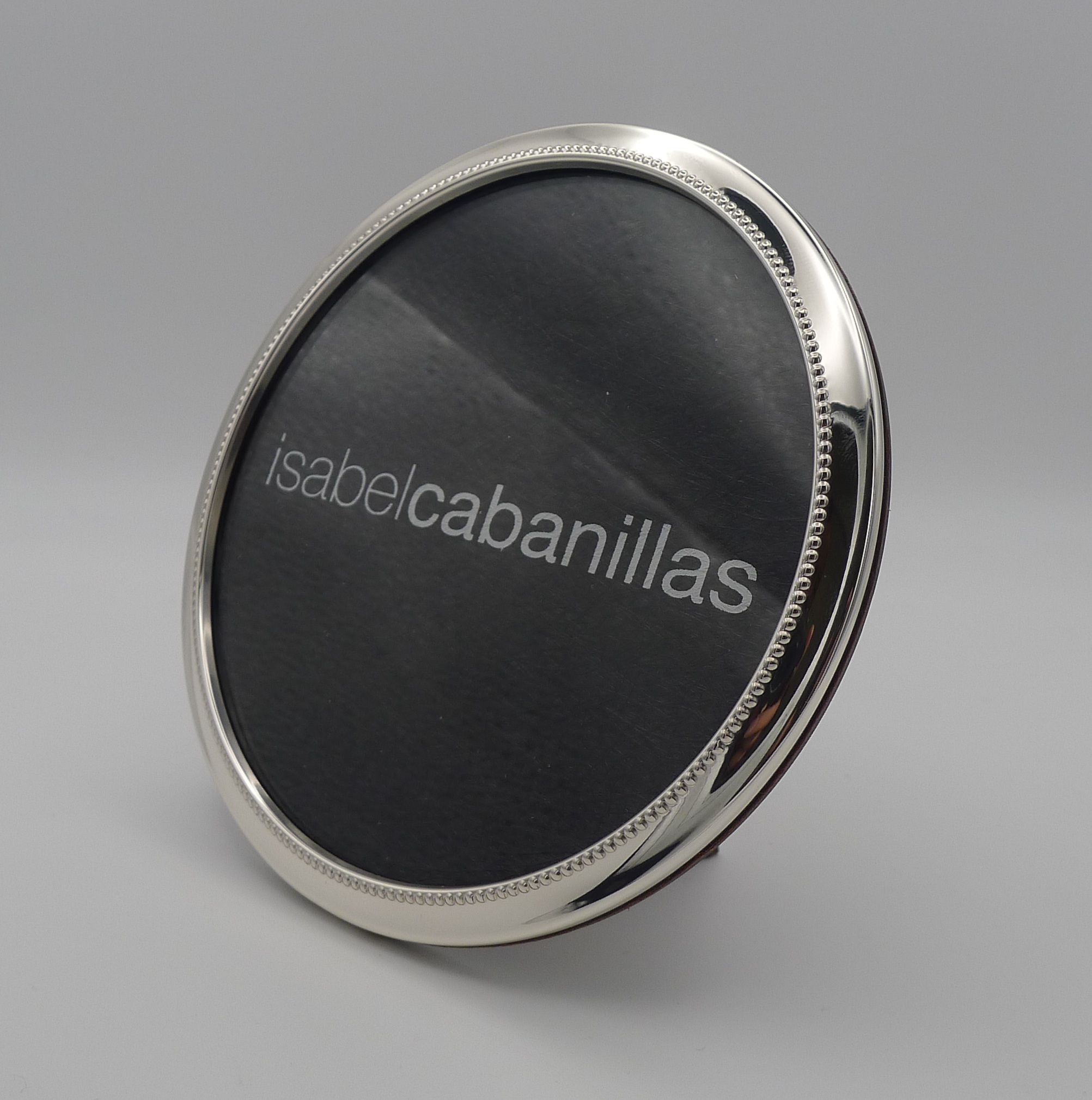 ZILVEREN FOTOLIJST ROND 12CM PARELRAND