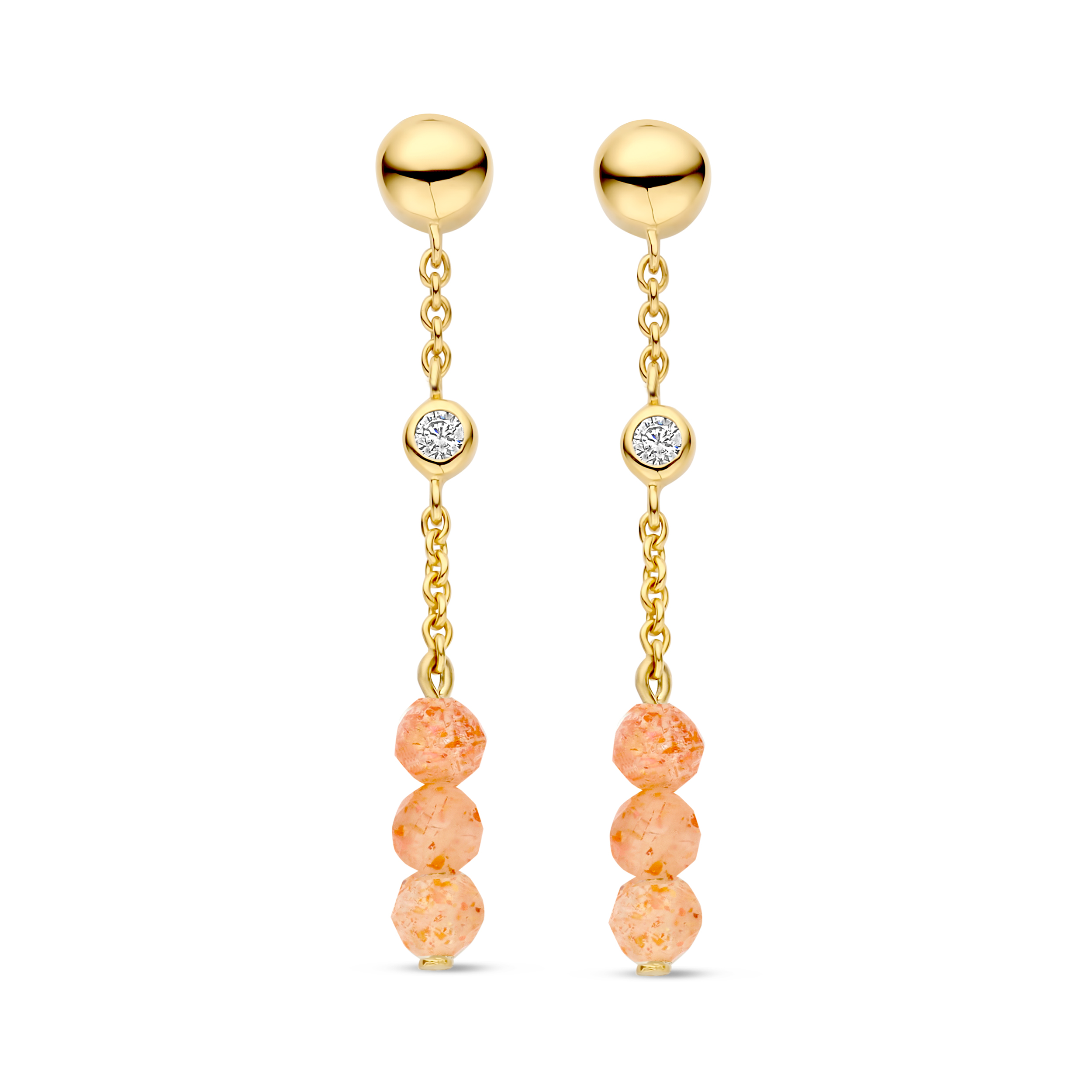 Dit zijn oorbellen van het merk FJF Jewellery gemaakt voor dames.