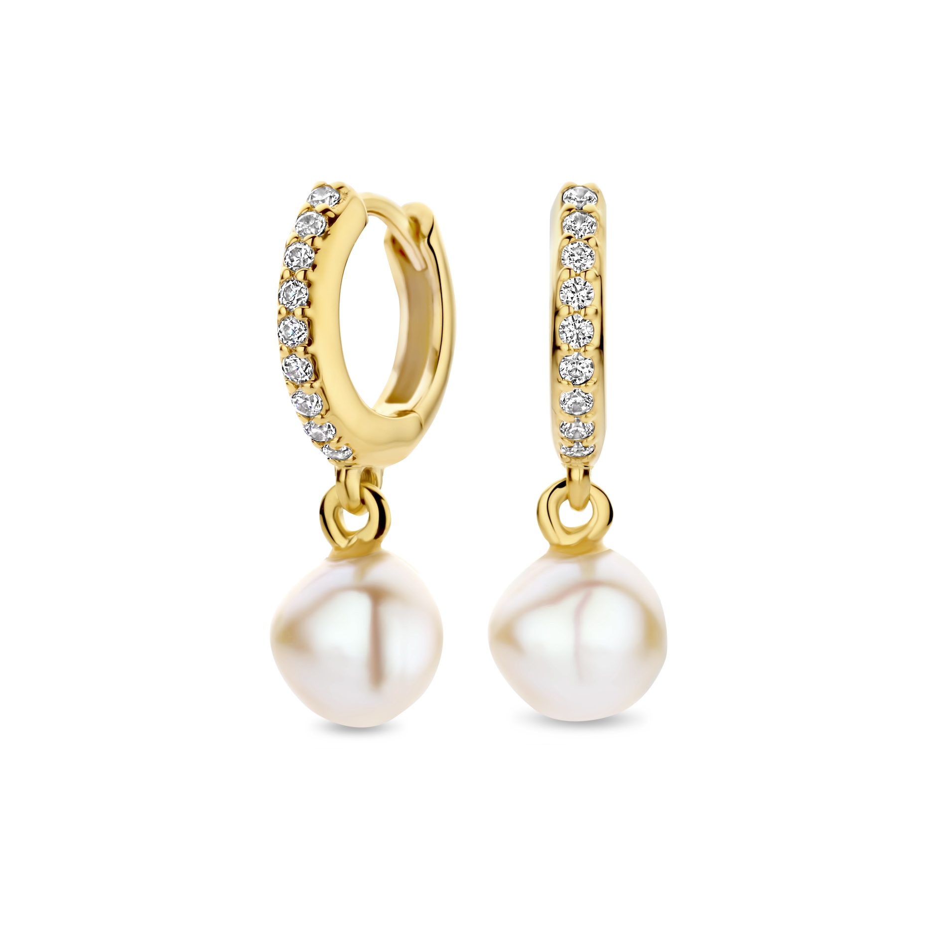 Dit zijn oorbellen van het merk FJF Jewellery gemaakt voor dames.