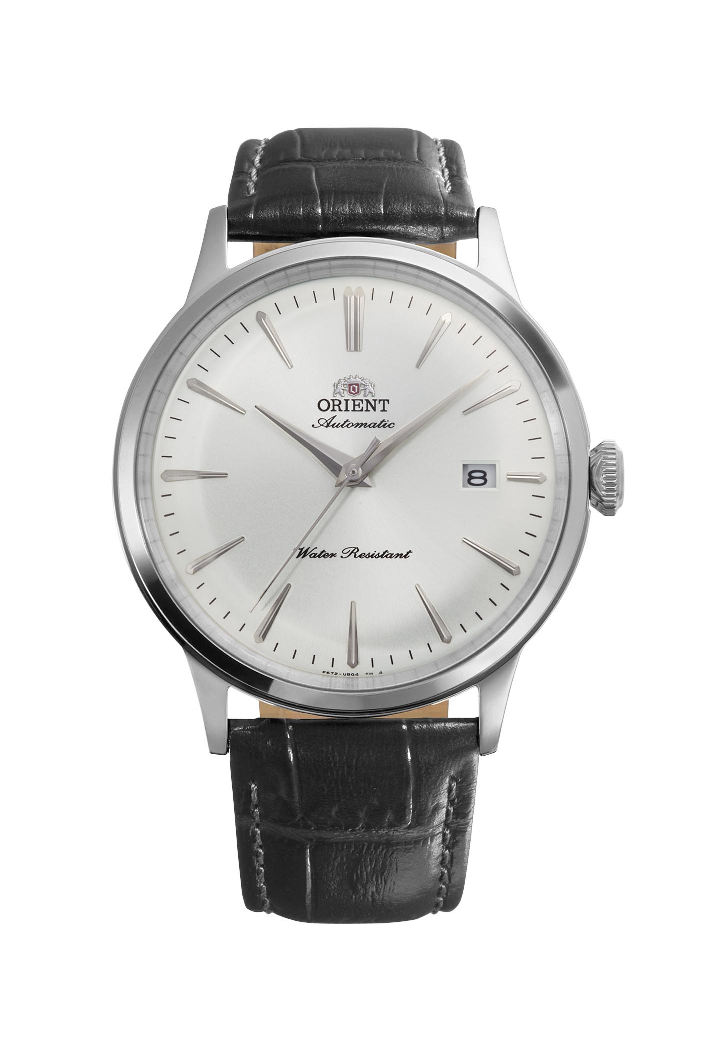 De Orient Bambino RA-AC0031S30B is een elegant automatisch horloge met een witte wijzerplaat en zwarte leren band. Kenmerken zijn een datumaanduiding, mineraal glas, en een ronde roestvrijstalen kast van 41 mm. De bandbreedte is 21 mm en het horloge is waterbestendig tot 3 ATM. Draag het bij zowel formele als casual kleding voor een stijlvolle uitstraling.