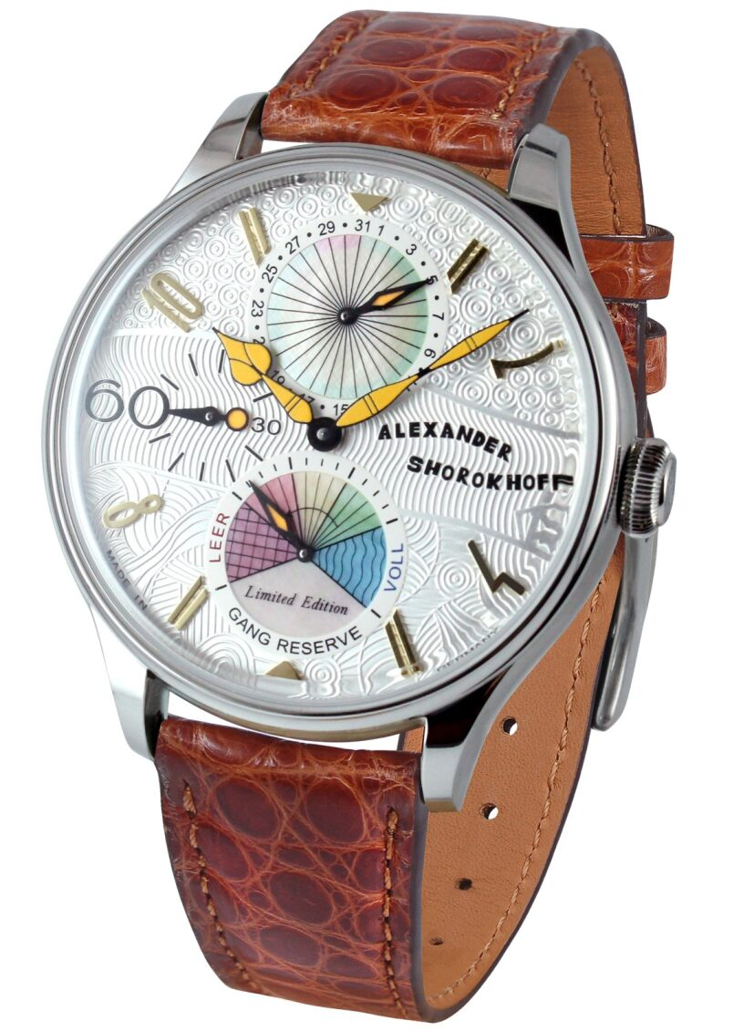 een horloge van Alexander Sorokhoff model Emetio Due.