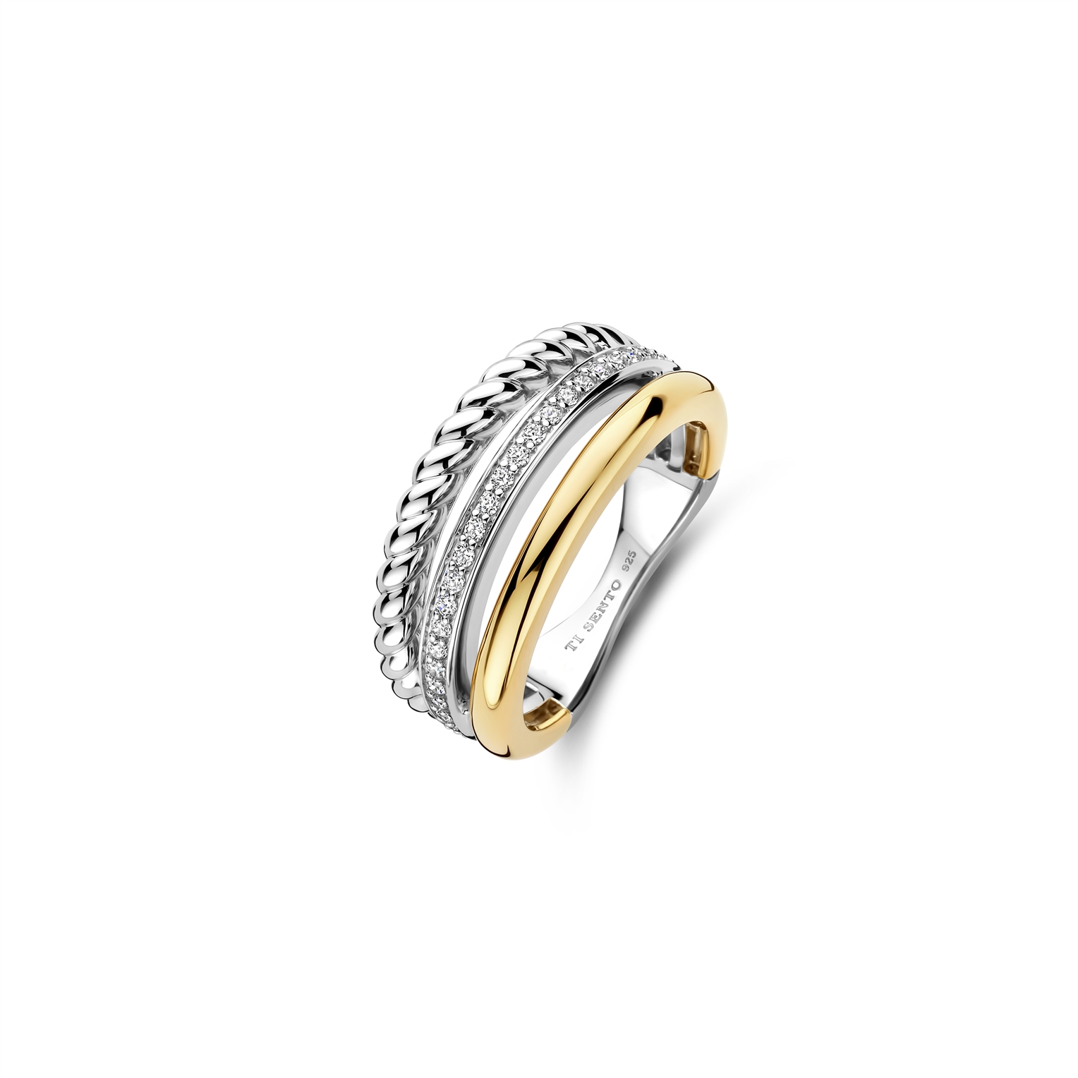 TI SENTO Ring Gilded