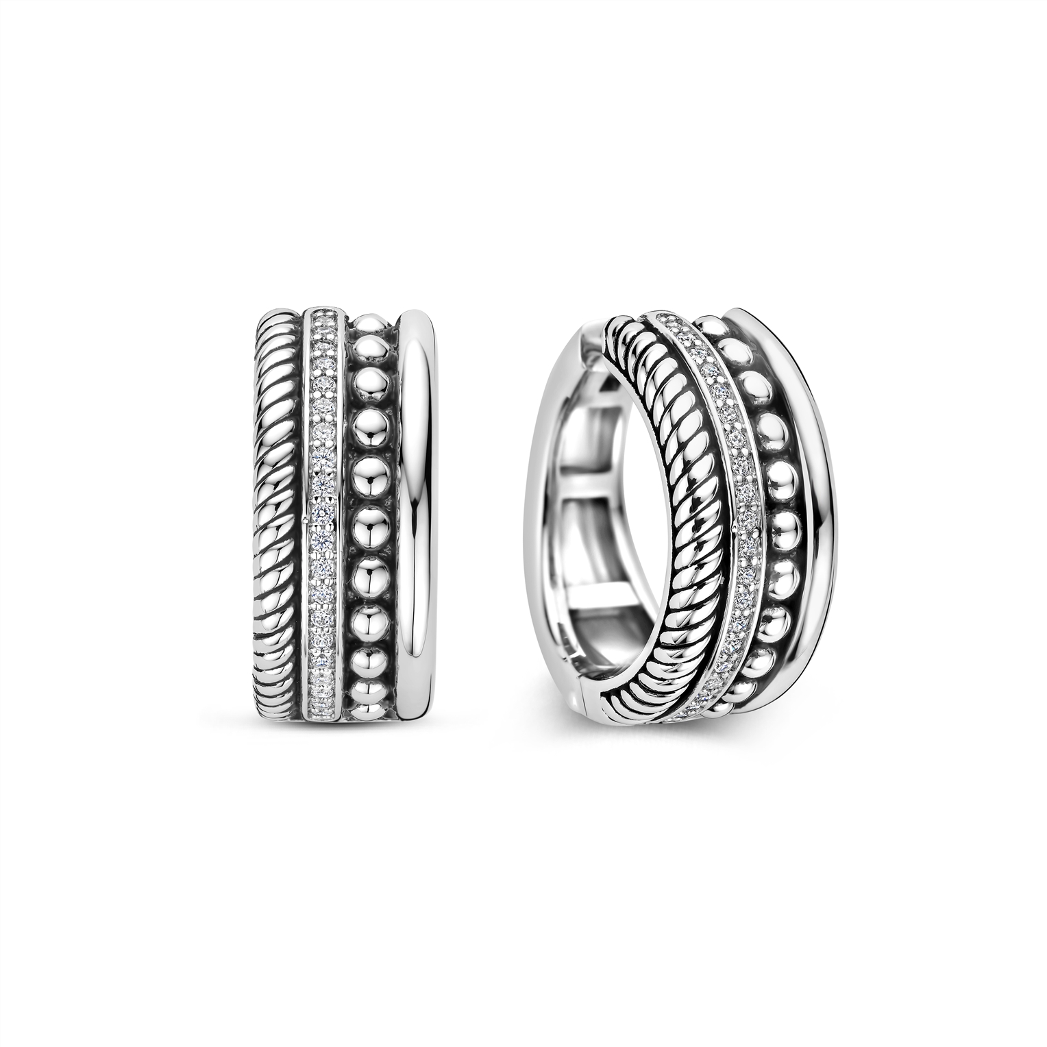 Dit zijn oorringen van het merk Ti Sento Milano.