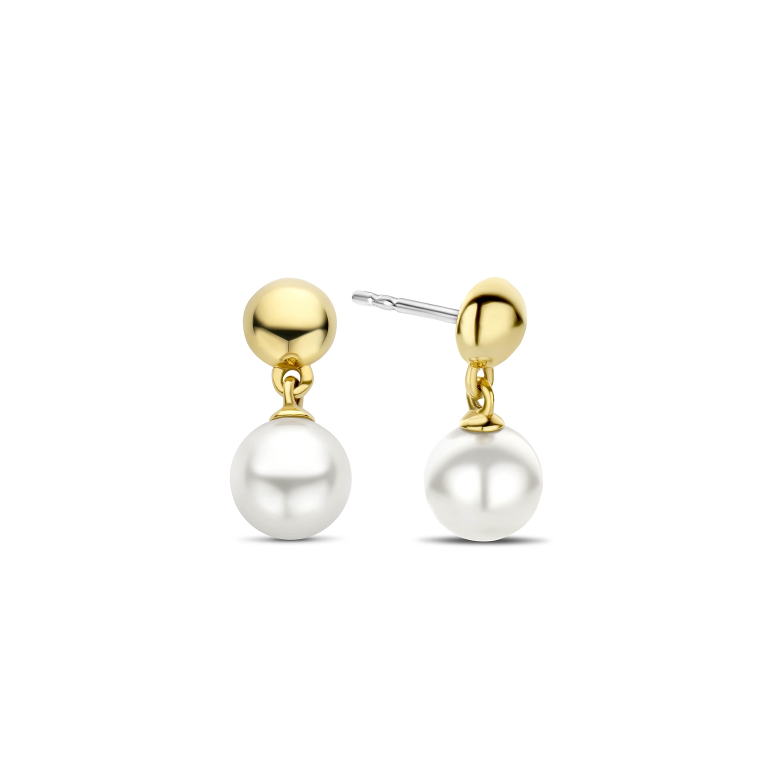 Deze TI SENTO - Milano Oorbellen 7912YP zijn gemaakt van Zilver gold plated. De kleurstelling van deze oorbellen zijn Wit (Letter). Alle TI SENTO - Milano producten worden geleverd in een luxe geschenkverpakking.