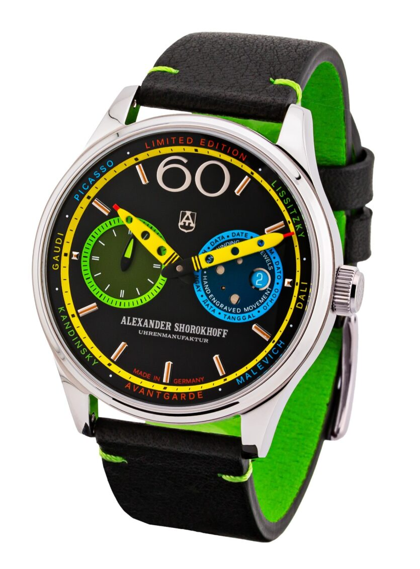 een horloge van Alexander Shorokhoff model Krandash.