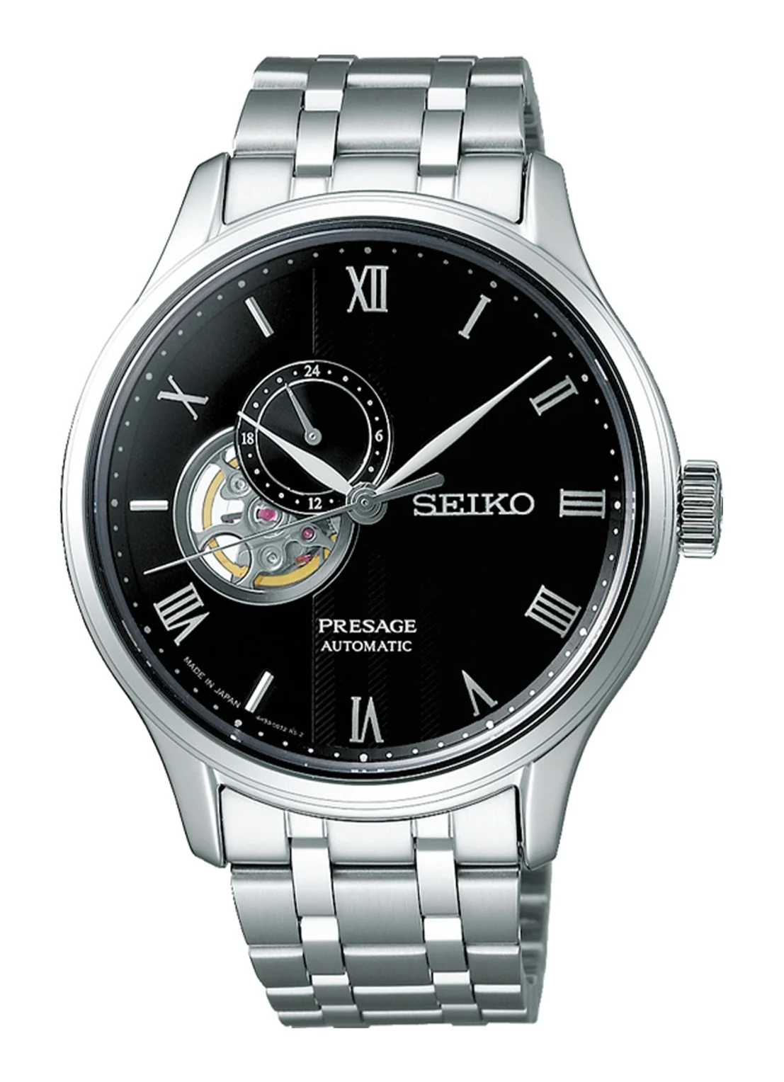 Seiko Presage automaat staal zwart 41,8 mm | SSA377J1