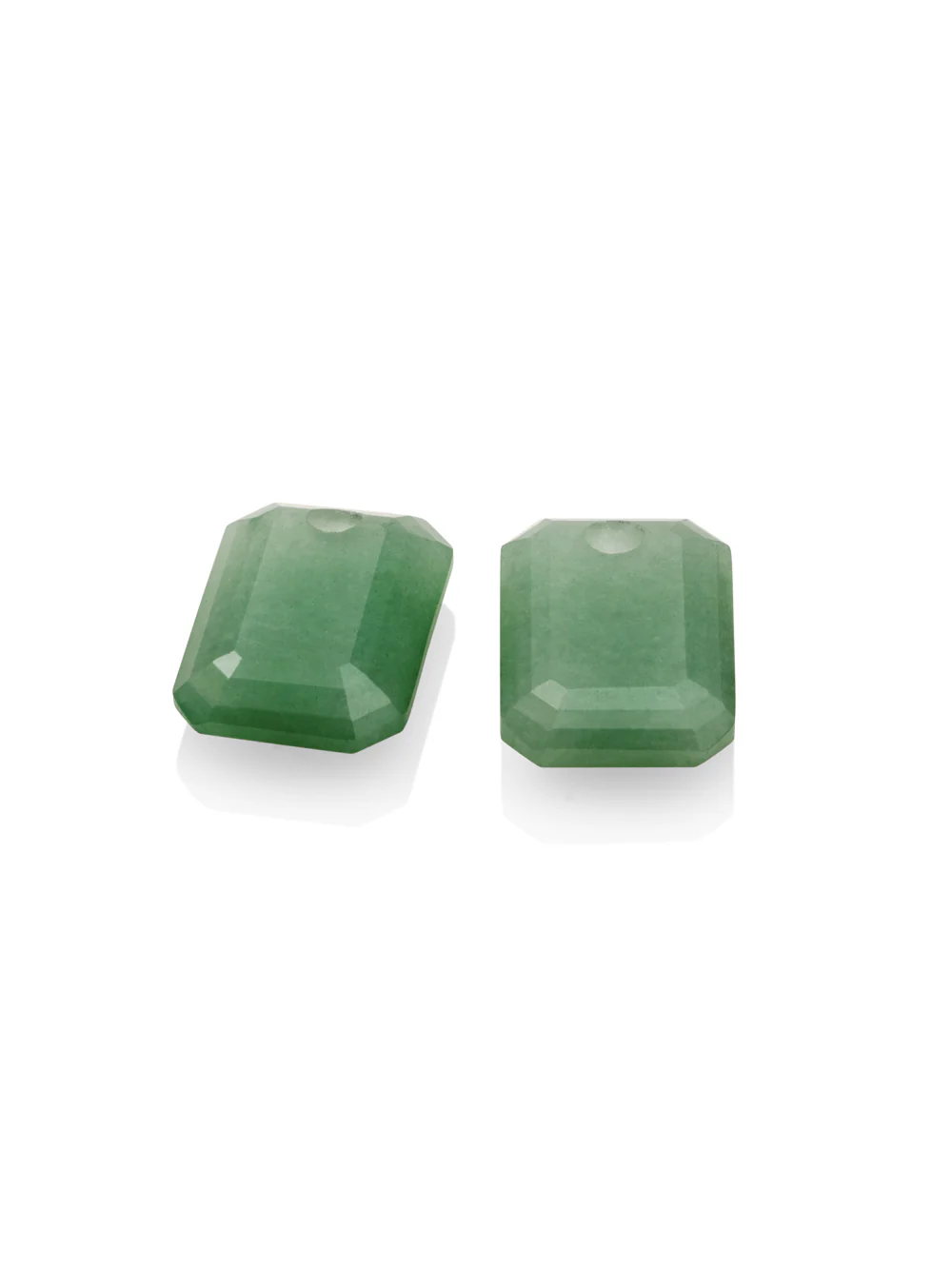 Green Aventurine Baguette oorbel edelstenen EAGEM29-EC