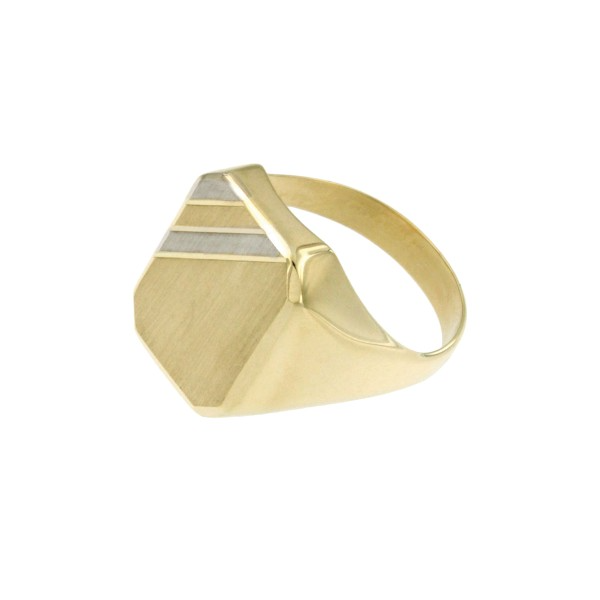 14 karaats gouden heren zegelring