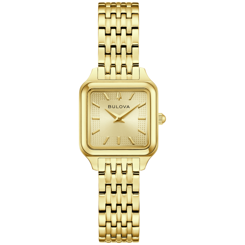 Bulova - Doubl&eacute; staal dames horloge, Quartz, 30 meter WR, Saffierglas - 97L191