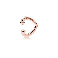 Pandora oorbel ros&eacute; - hiervoor hoef je geen gaatje te hebben