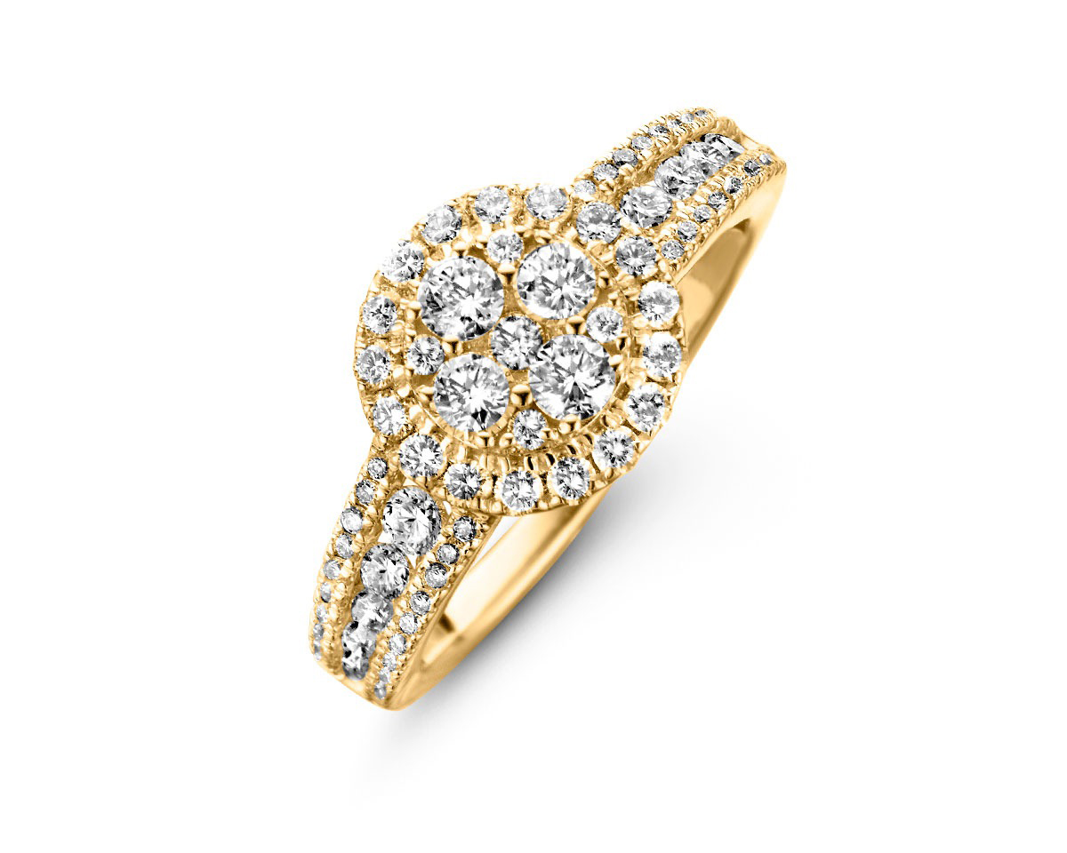 Ring goud 18kt met diamanten Davice
