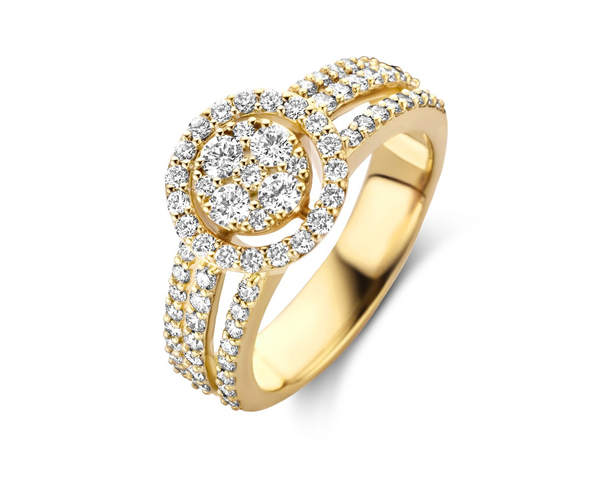 Ring goud 18kt met diamanten Davice
