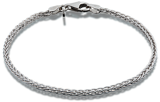 Zilveren armband met een lengte van 21 cm