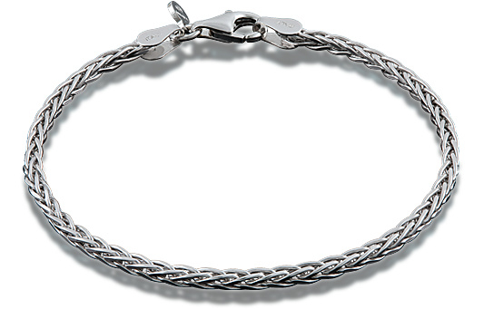 Zilveren armband met een lengte van 21 cm