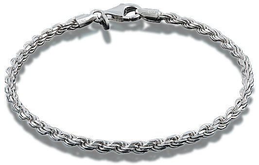 Zilveren armband met een lengte van 21 cm