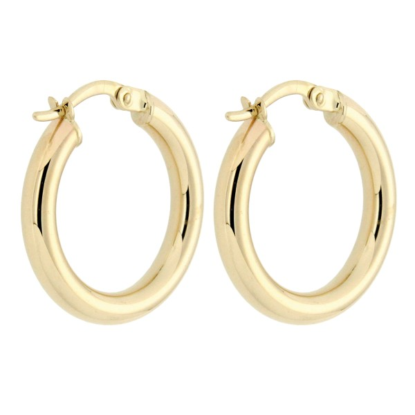 Gouden oorringen 20mm