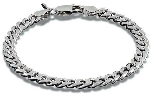 Zilveren armband met een lengte van 21 cm